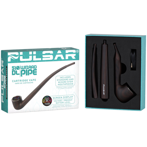 Pulsar 510 DL Wizard Pipe Variable Voltage Cartridge Vape - 650mAh