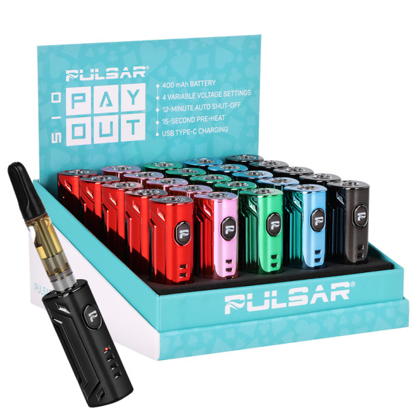 Pulsar 510 Payout VV Battery Electroplate Edition - 400mAh/Assorted Colors/25CT DISPLAY