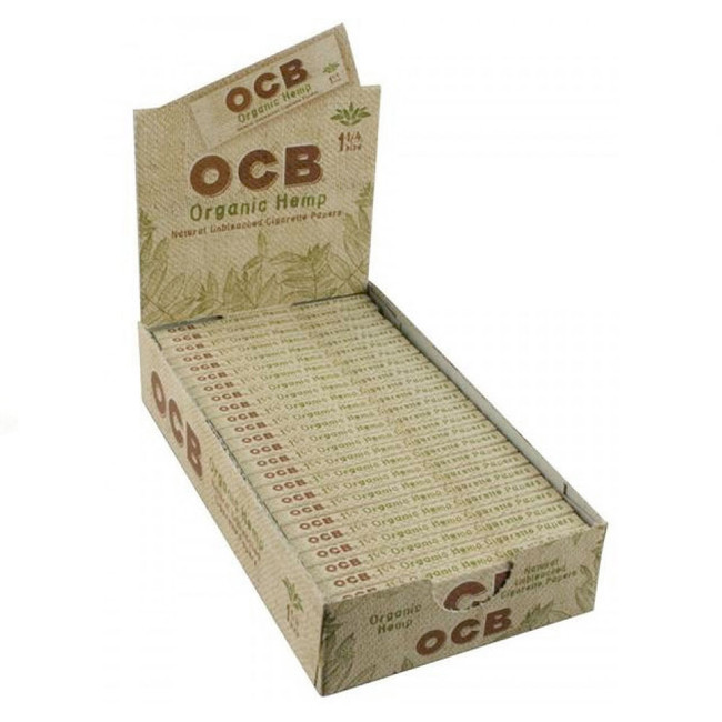 OCB 1¼" Brown Rice Unbleached Rolling Papers humble+fume