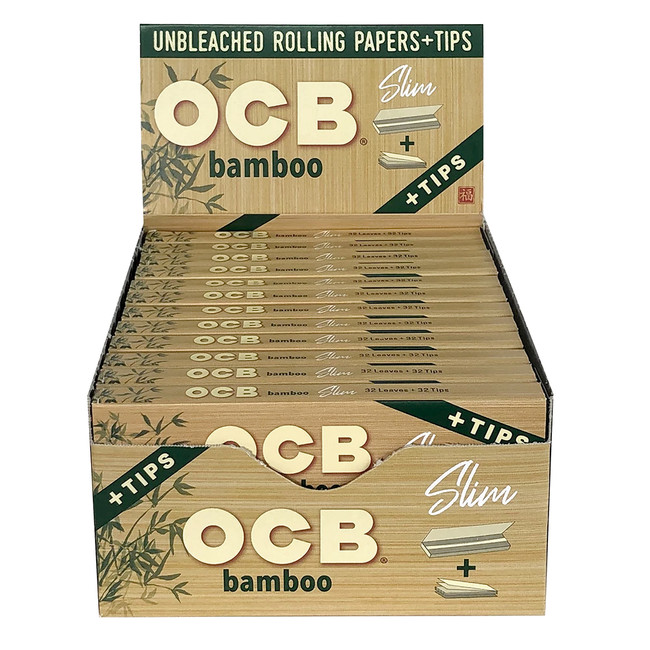 OCB 1¼" Bamboo Rolling Papers humble+fume