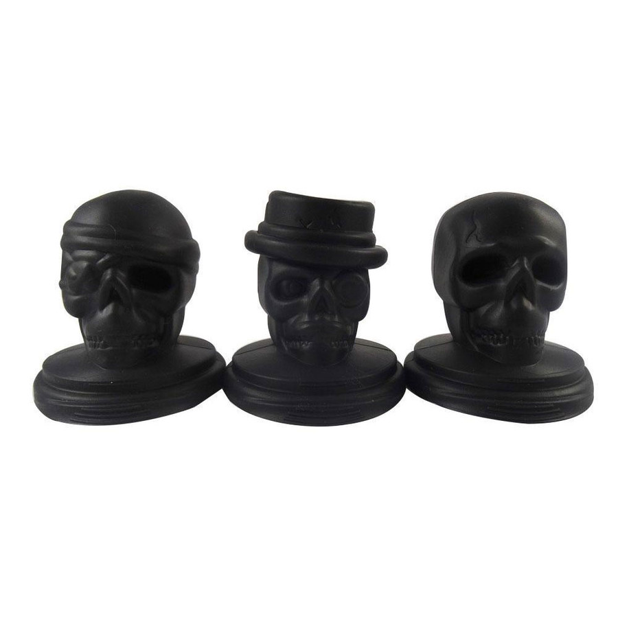 Set of 3 Silicone Skull Ice Molds by Dope Molds