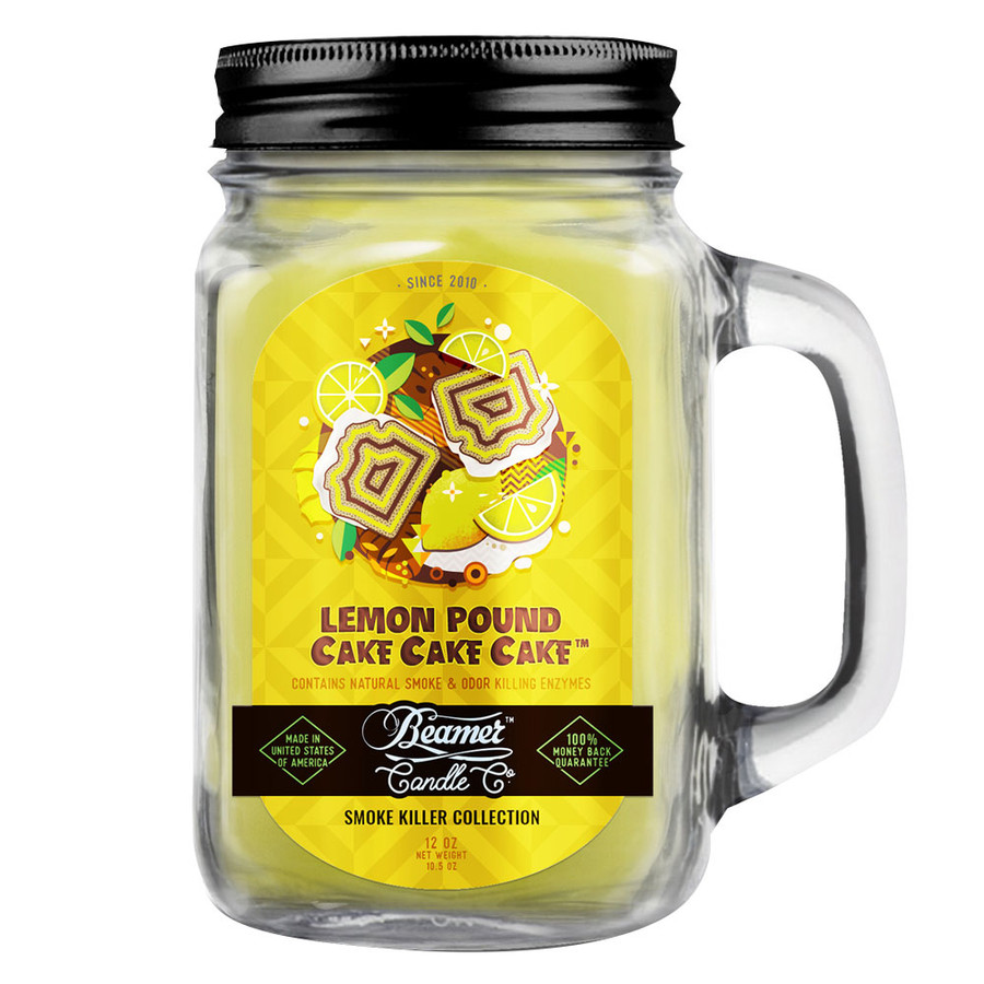 12oz Lemon Pound Cake Mason Jar Candle by Beamer