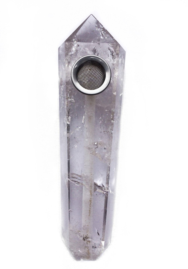 Eye-Cee - Clear Quartz Crystal Pipe