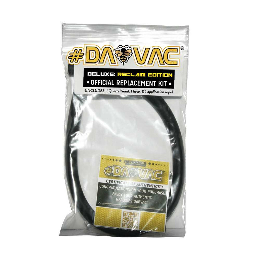 DabVac Deluxe Replacement Kit w/ 1 Quartz Wand, 1 Hose & 1 Application Wipe