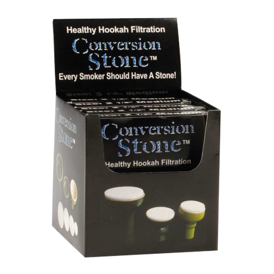 Conversion Stone Hookah Filter Display of 6 - Small 2.125"