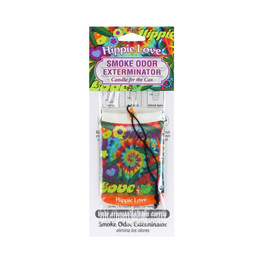 Smoke Odor Exterminator Car Air Freshener - Hippie Love