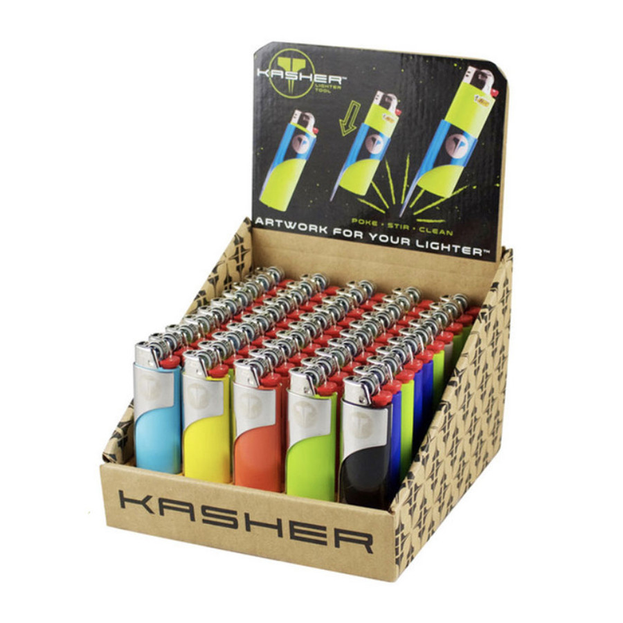 Kasher Classic Display of 50 - for Bic Lighters