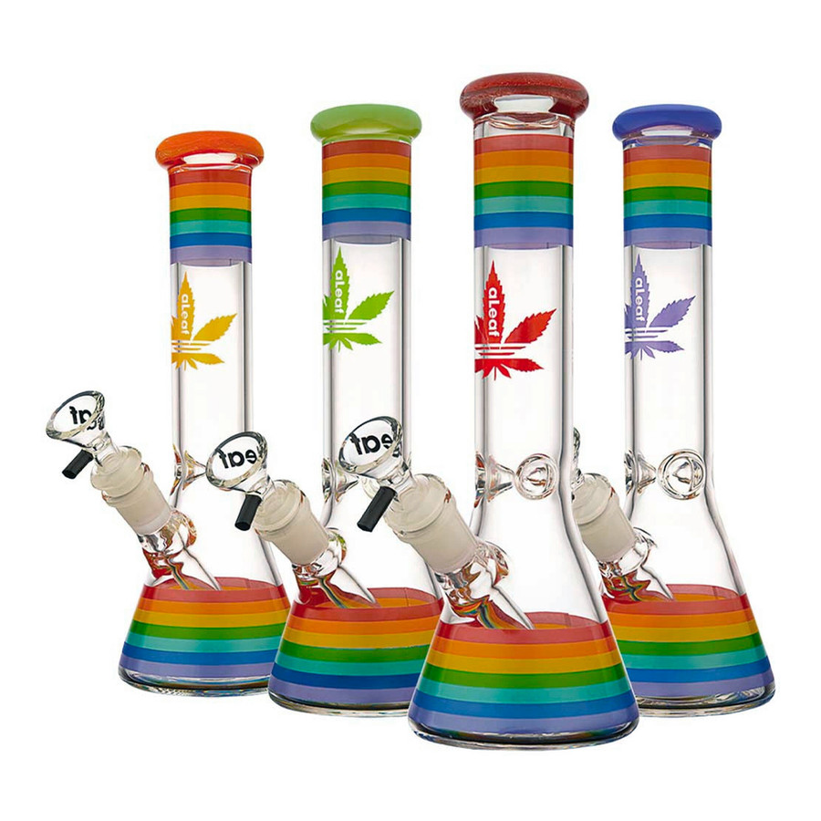 aLeaf 10" Rainbow Beaker with Ice Pinch