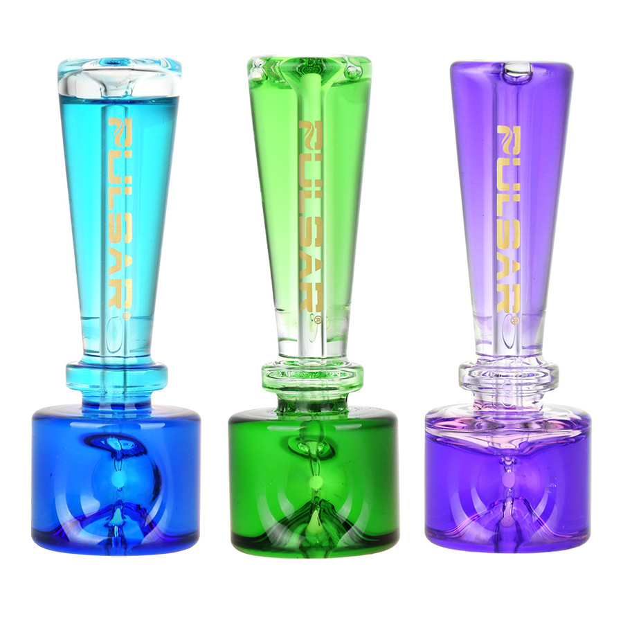 Pulsar 4.25" Stacked Geometric Glycerine Spoon - Assorted Colors