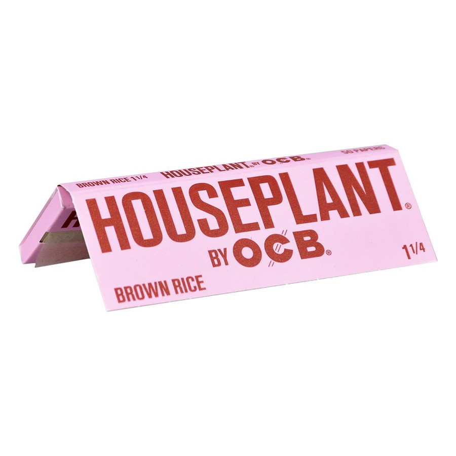 Houseplant by OCB Brown Rice Rolling Papers | 1 1/4 | 50pc | 24pk Display