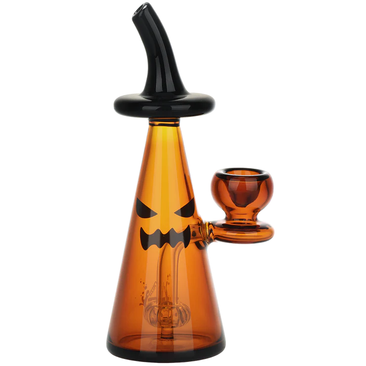 6.5" Pulsar Halloween Glass Bubbler