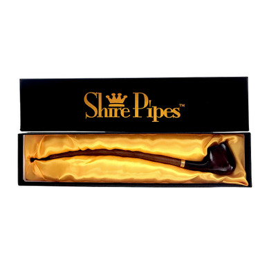 15" Curved Stem Rosewood Yellow Shire Pipe