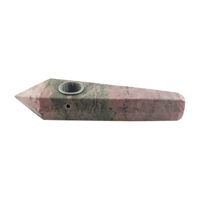 Rhodonite Crystal Hand Pipe