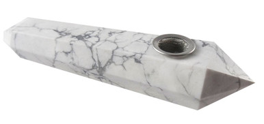 Viktoria - Howlite Crystal Pipe