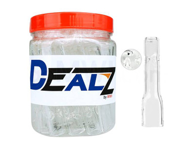 Dealz 3" Triple Pinch Glass Taster Bat w/ Flat Mouthpiece Display of 40