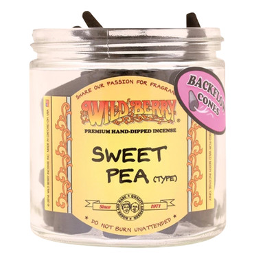Wild Berry Back-Flow Incense Cones Pack of 25 - Sweet Pea