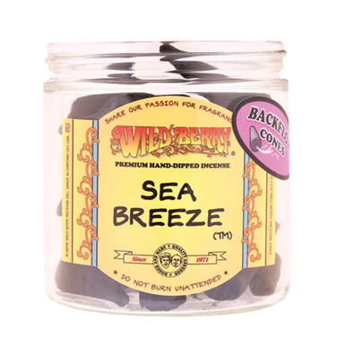 Wild Berry Back-Flow Incense Cones Pack of 25 - Sea Breeze