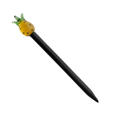 6" Glass Dabber - Pineapple