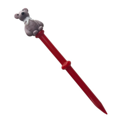 5" Glass Dabber - Bear