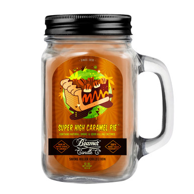 Beamer Candle Co - 12oz Glass Mason Jar - Super High Caramel Pie