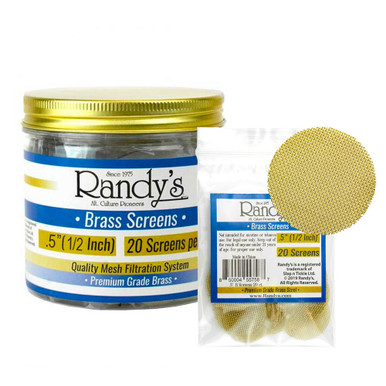 Randy's Brass Screen Jar - .5"