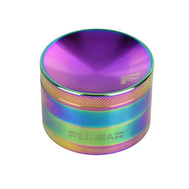 Pulsar Concave Rainbow Anodized Aluminum Grinder - 4pc - 2.5"