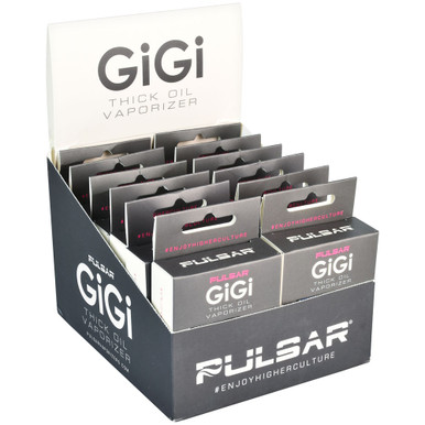 12PC DISP- Pulsar GiGi Variable Voltage 510 Battery- 500mAh - Assorted