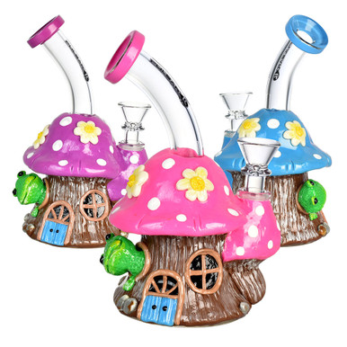 Pulsar Ribbit Residence Water Pipe - 6.75"- 14mm F - Colors Vary