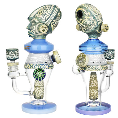 Pulsar Hieroglyph Series High Priestess Water Pipe - 11"- 14mm F/Colors Vary