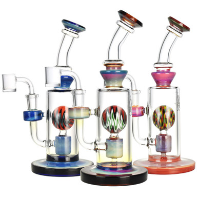 Pulsar Jupiter Atmosphere Dab Rig - 9.5"- 14mm F - Colors Vary