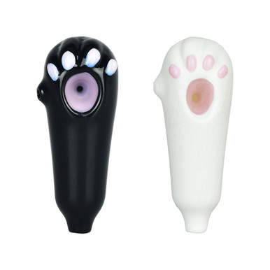 Cute Cat Paw Hand Pipe - 4" - Colors Vary