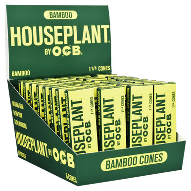 HOUSEPLANT by OCB Cone Bamboo 1 1/4, 6 Cones per Pack, 32 Packs per Display