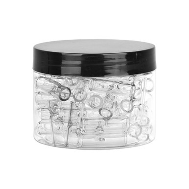 75CT JAR - Clear Glass Tips - 10mm by (34mm or 31mm)
