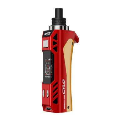 Yocan Cylo C4-DE Ceramic & Diatomeceous Earth Coil Digital Concentrate Vaporizer Kit - Red & Gold
