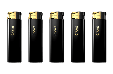 Cricket Electro Tray of 50 - Black & Gold