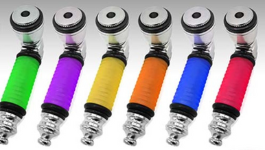 Silicone NGELZ Metal Pipe with Cap - Colors Vary