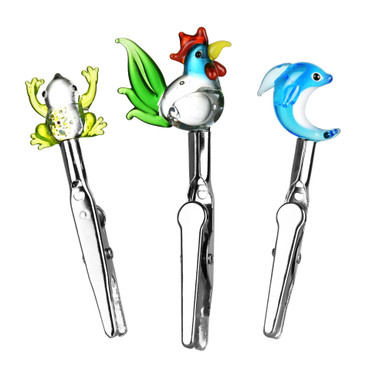 Small Glass Memo Clip