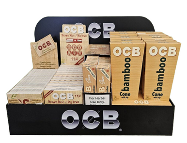 OCB Pre-Pack - Natural w/ OCB Organic Hemp Double, Brown Rice 1 1/4 + Filters, Bamboo Slim + Filters, Bamboo Cones 1 1/4 10-Pack