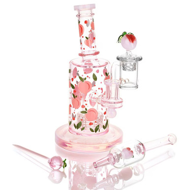 Pulsar Fruit Series Glow In The Dark Dab Rig Kit - 8" / 14mm F