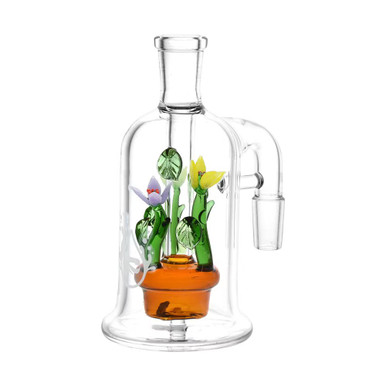 Pulsar Glass Ash Catcher - 5" / 14mm / 90D