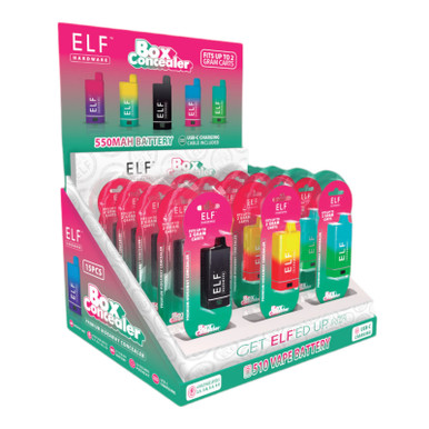 ELF Hardware Box Concealer 550mAh 510 Concealer Battery - Display of 15