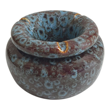 Fujima Moroccan Ceramic Ashtray | Reactive Blue | 5"