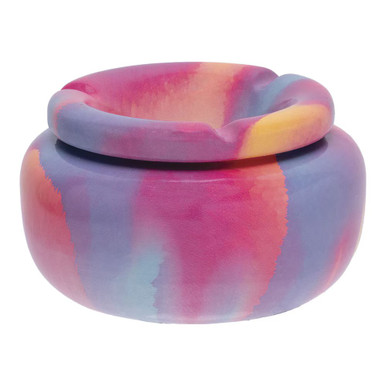 Fujima Moroccan Ceramic Ashtray - 5" Painted Pastel