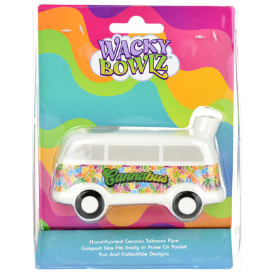Wacky Bowlz  Ceramic Pipe - 4.5" Cannabus