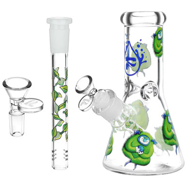 Pulsar Remembering How To Listen Design Series Glass Beaker Water Pipe - 8" / 14mm F