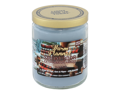 Smoke Odor Exterminator Candle - Warm Flannel / Safe & Snug Assortment / 13oz