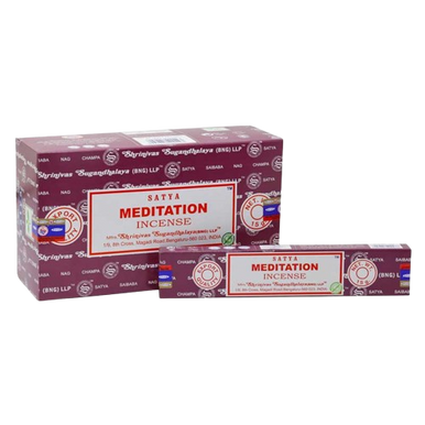 Satya Incense Sticks - 15g / Meditation/12PC BOX
