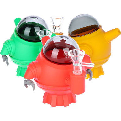 Stoner Bot 3000 Silicone Water Pipe - 4.5" / 14mm F