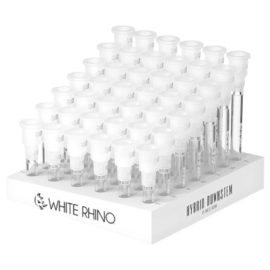 White Rhino Hybrid Downstem - Assorted Sizes /42PC DISP
