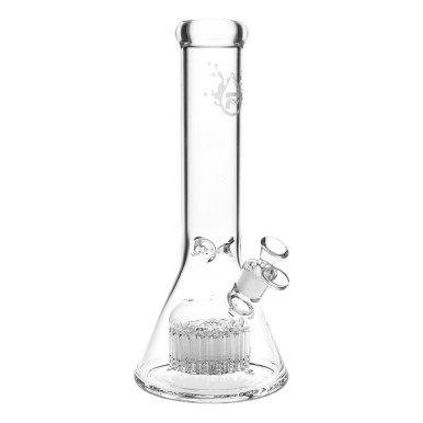Pulsar 30-Arm Perc Beaker Glass Water Pipe - 12" / 14mm F / Clear